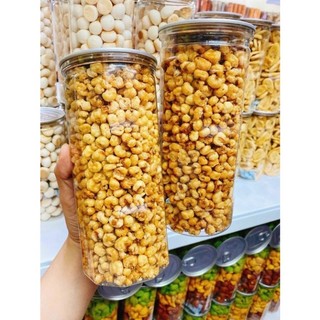 Bắp sấy tỏi ớt giòn ngon hộp pet 350gr