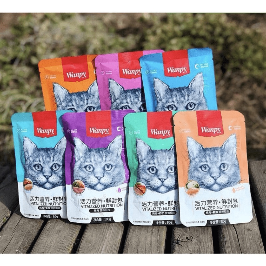 Hàng mới nhất  COMBO 10 gói pate WANPY cho mèo 80g/gói thơm ngon