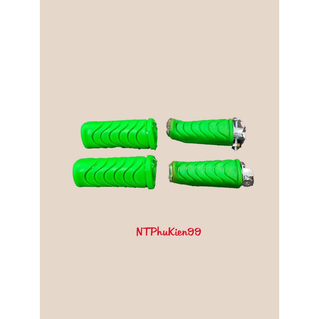 Cao Su Để Chân -Gác Chân Màu Trước Sau Wave 50cc-100-110- 2006-2023