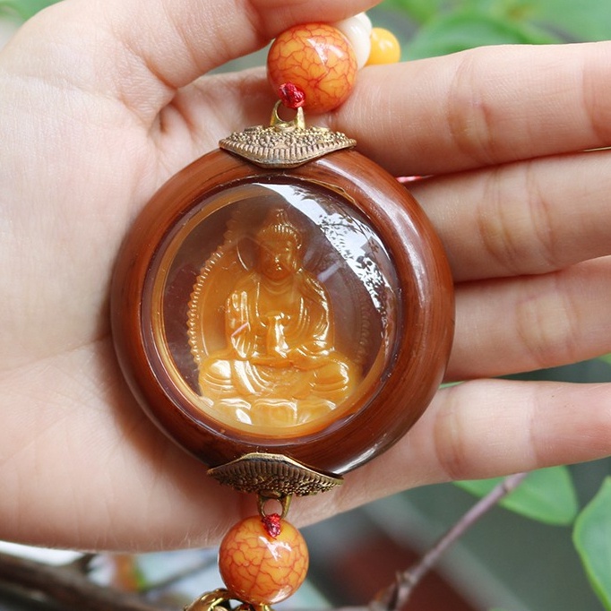Dây Treo Trang Trí Xe Hơi Tượng Phật Bồ Tát Mang May Mắn An Toàn Lái Xe Ô Tô TOO-STORE