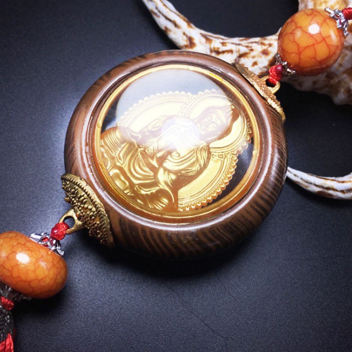 Dây Treo Trang Trí Xe Hơi Tượng Phật Bồ Tát Mang May Mắn An Toàn Lái Xe Ô Tô TOO-STORE