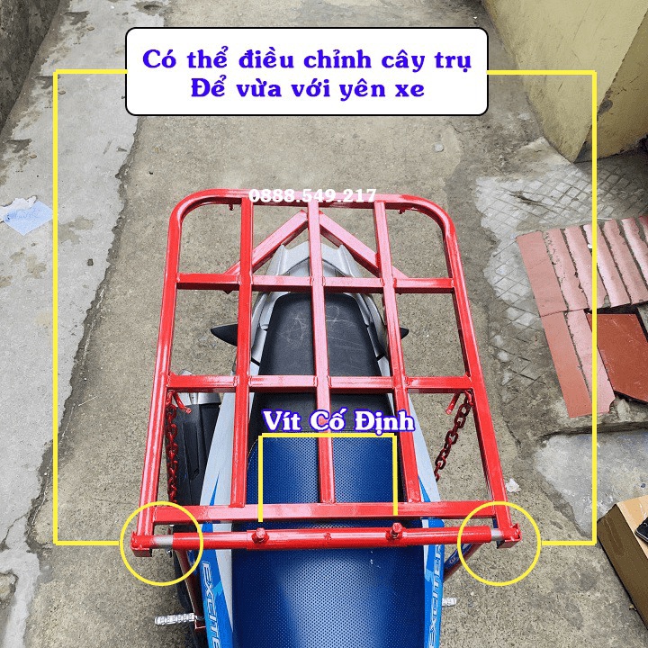 Gía Chở Hàng Xe Máy- KỆ CHỞ HÀNG