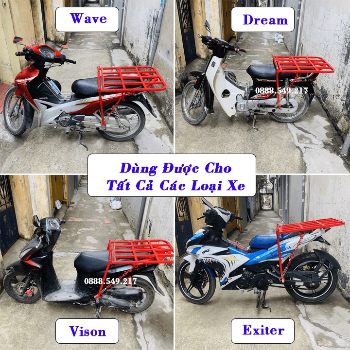 Gía Chở Hàng Xe Máy- KỆ CHỞ HÀNG