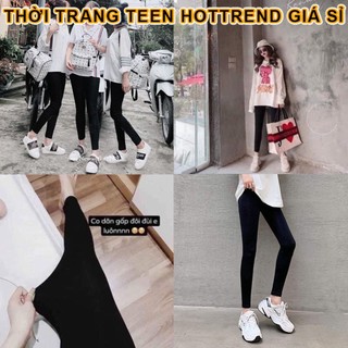 Quần legging dài nữ chất cotton co dãn giá rẻ