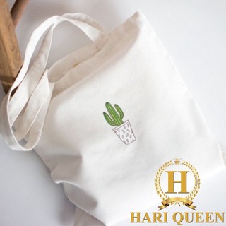 [Túi Tote] Túi vải chậu xương rồng HARIQUEEN