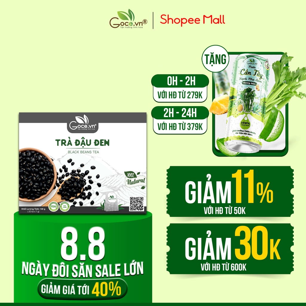 Trà đậu đen túi lọc Goce