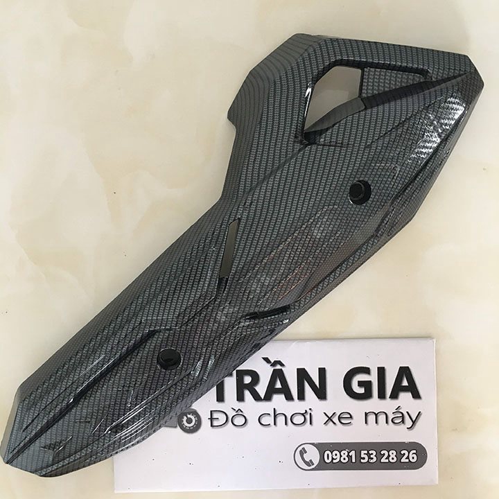 Ốp pô xe AB 2016-2017-2018-2019 che bô airblade air blade đen crom cacbon