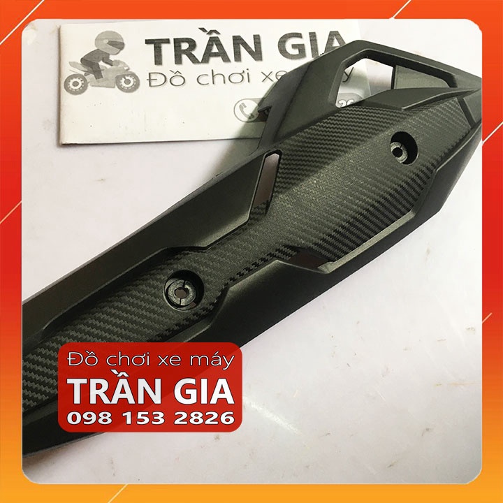 Ốp pô xe AB 2016-2017-2018-2019 che bô airblade air blade đen crom cacbon