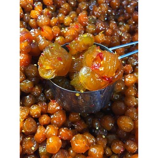 Mận khía lắc muối ớt lon pet 500gr