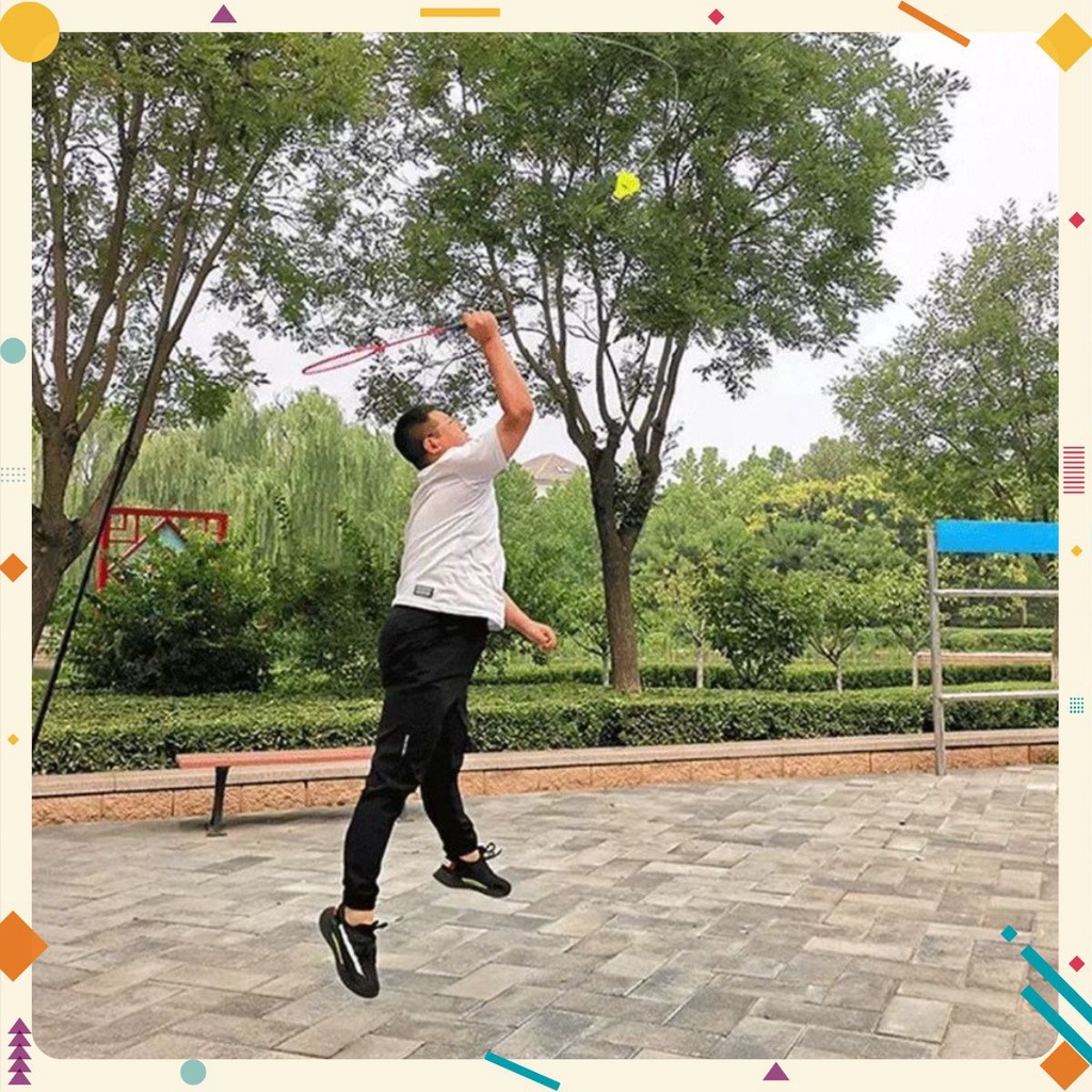 Dụng cụ Tập luyện Cầu lông chuyên nghiệp tại nhà Auto Badminton (bộ 2 vợt 6 cầu)