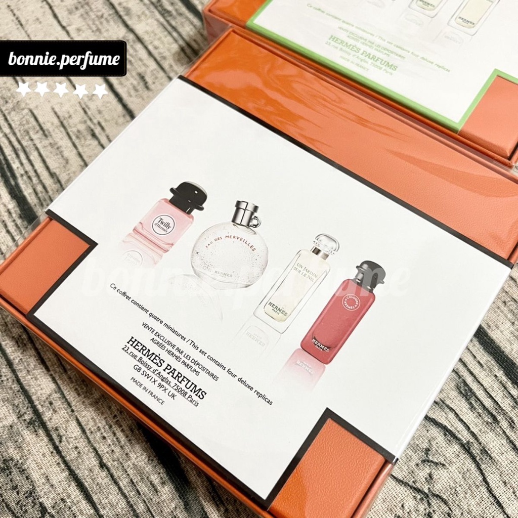 Tách sét nước Hoa Hermes Parfums Set 4 Chai Mini x 7.5ml ( có xé lẻ )