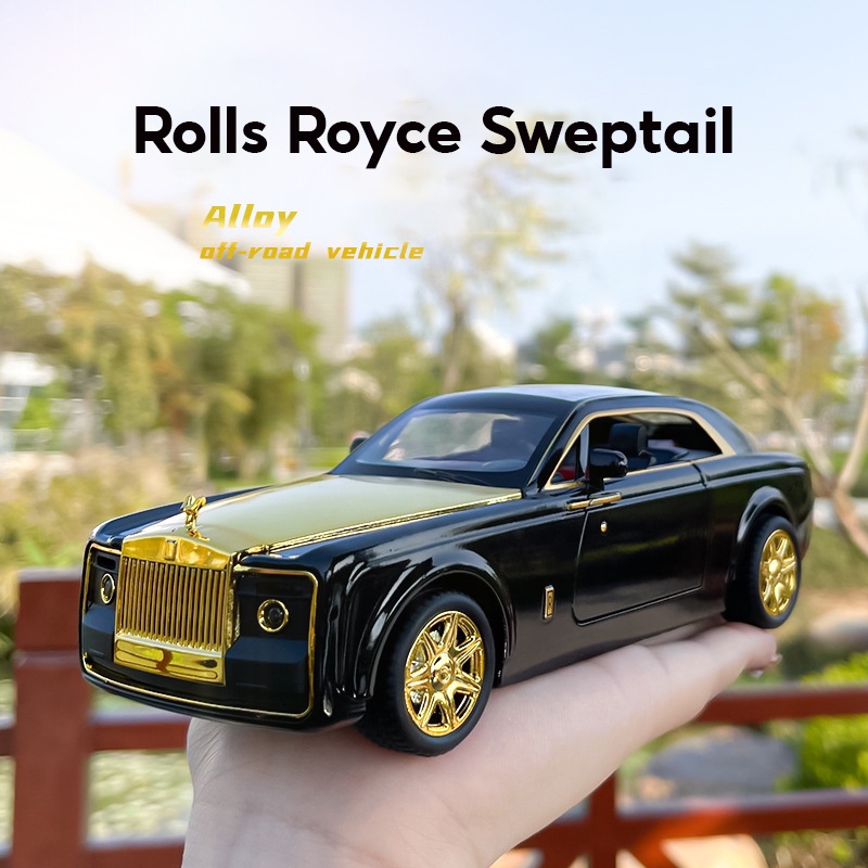 Xe mô hình Rolls Royce Sweptail tỉ lệ 1/24 XLG màu xanh đen