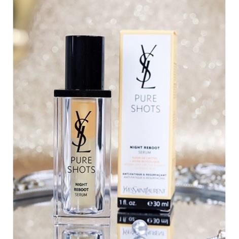 Serum YSL làm trắng thu nhỏ lỗ chân lông phục hồi da - Serum YSL Pure Shots Night Reboot