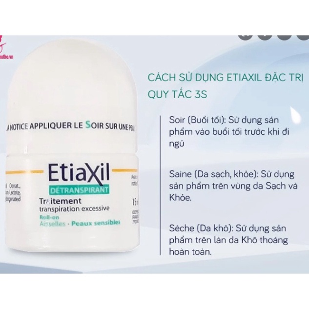 Lăn Khử Mùi Cải Thiện Mùi Hôi Etiaxil Pháp 15ml