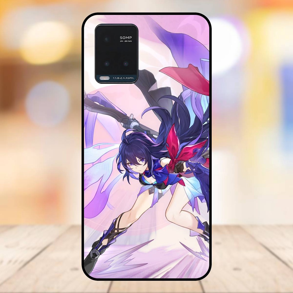 Ốp lưng điện thoại Vivo Y21s, Y33s viền đen Seele Honkai Star Rail