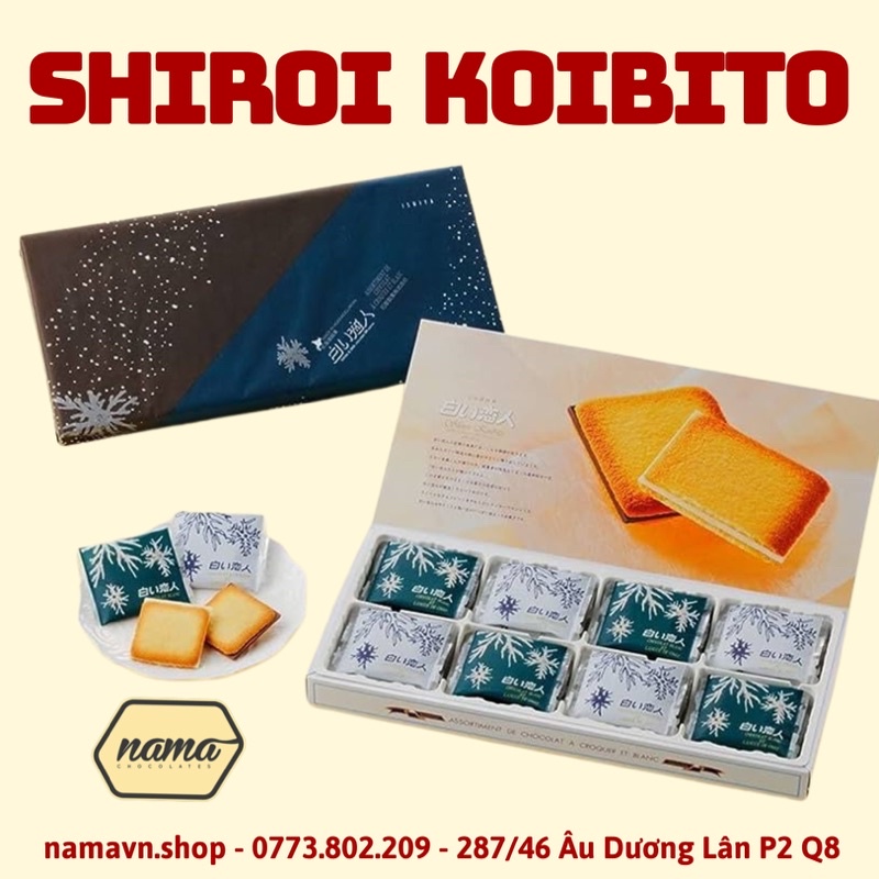 Shiroi Koibito ''Người tình tuyết trắng'' Bánh quy kem sữa Nhật Bản đến từ Hokaido