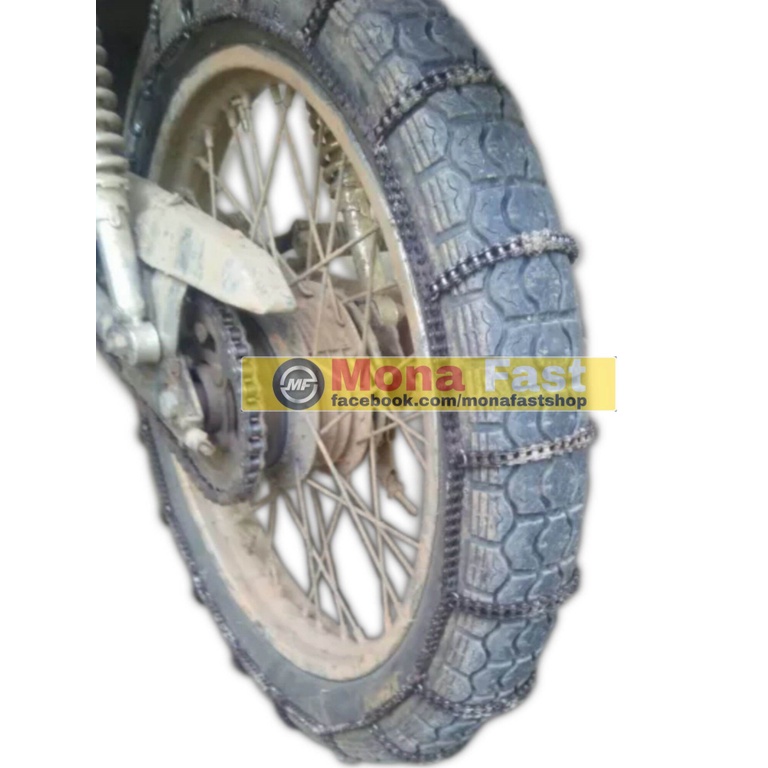 Xích bọc bánh xe máy chống trơn trượt 2.75 sến