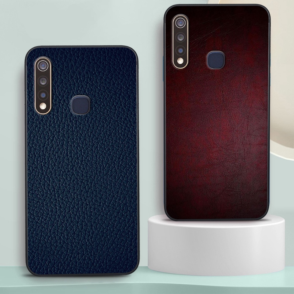 Ốp Vivo Y19 / U3 mặt lưng in hình giả da siêu đẹp, siêu sang