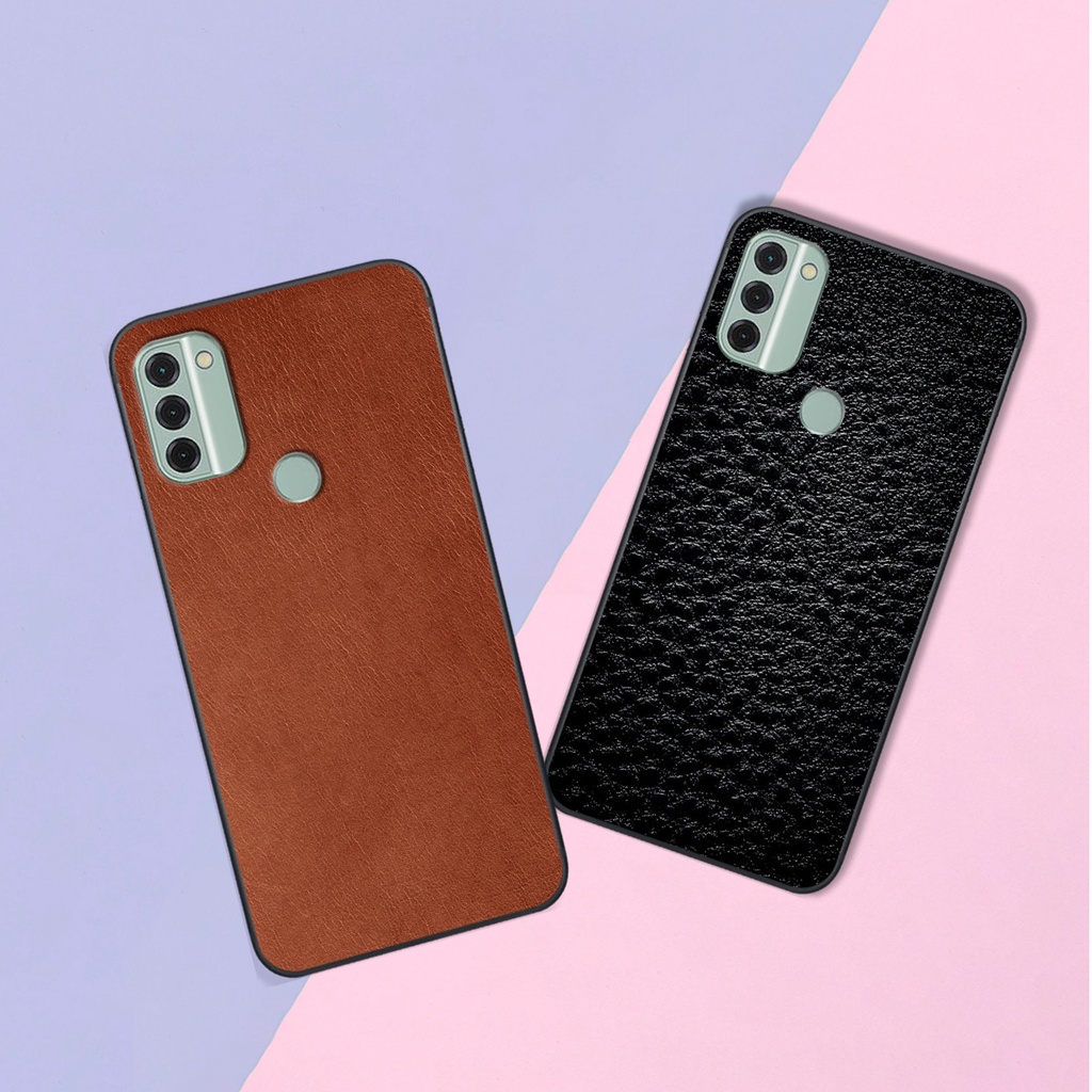 Ốp Nokia C31 mặt lưng in hình giả da siêu đẹp, siêu sang