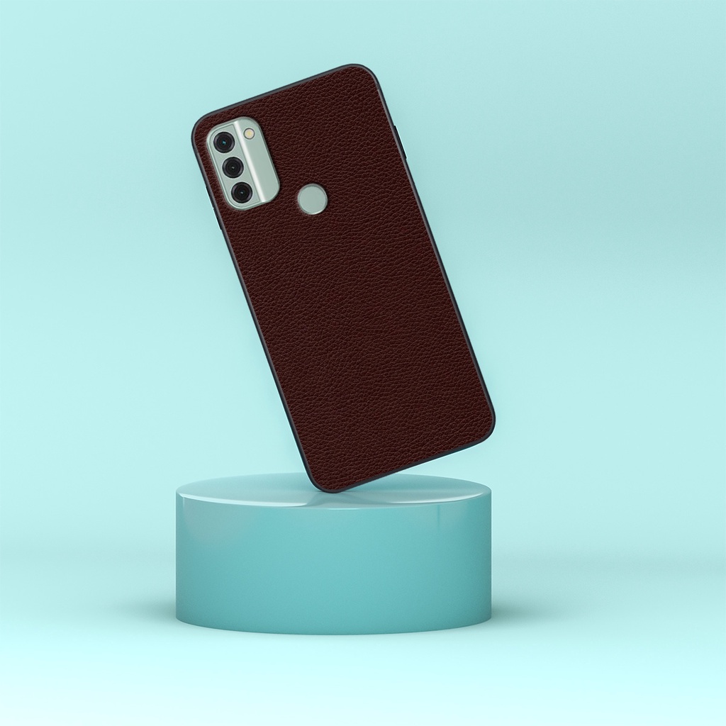 Ốp Nokia C31 mặt lưng in hình giả da siêu đẹp, siêu sang