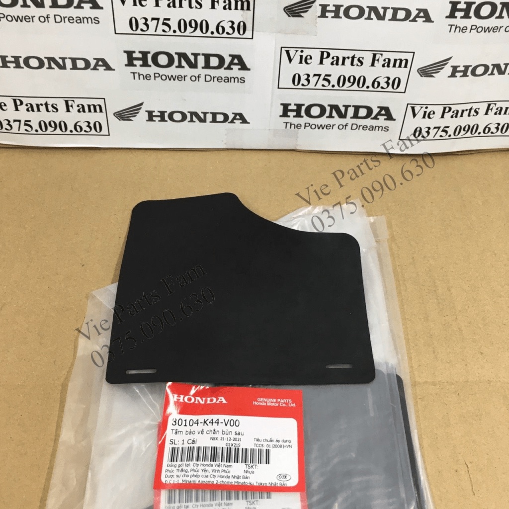 Cao su chắn bùn che máy Vision 2015-2020, hàng din honda mới 100%