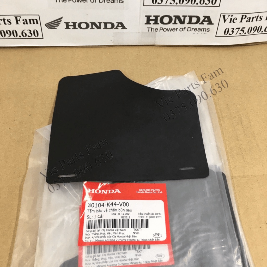 Cao su chắn bùn che máy Vision 2015-2020, hàng din honda mới 100%