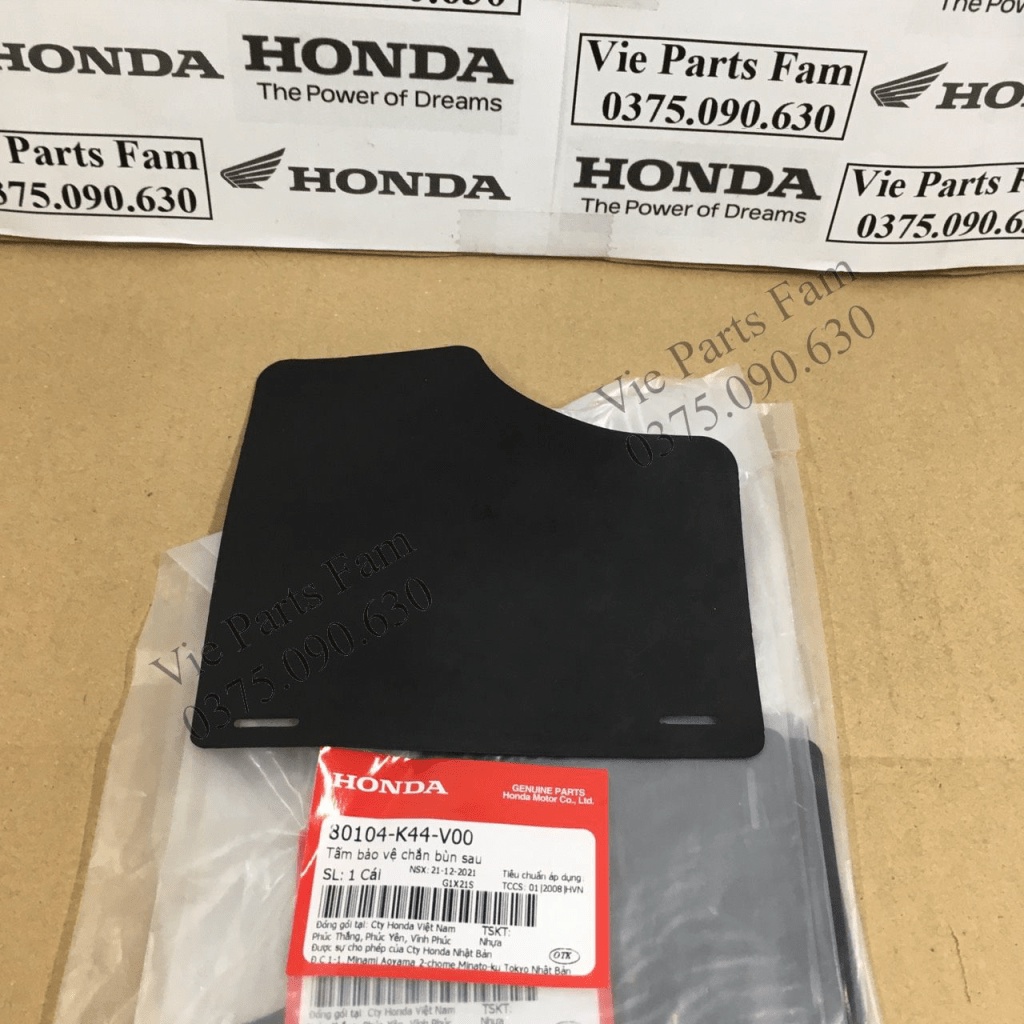 Cao su chắn bùn che máy Vision 2015-2020, hàng din honda mới 100%