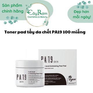 Toner Pad tẩy tế bào chết da PA19 Skin- 1 hộp 100 miếng Cây Rơm Cosmetics