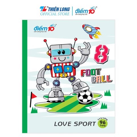 Combo 5 cuốn Tập vở học sinh Thiên Long 4 ô ly vuông 96 trang 100gsm, giấy dày, bìa dễ thương TP-NB061 - Hình ngẫu nhiên