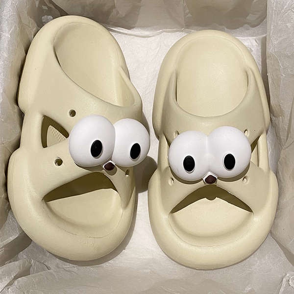 Dép Thoáng Khí Hình Chú Chó Mắt To Ngộ Nghĩnh Phong Cách Hàn Quốc
