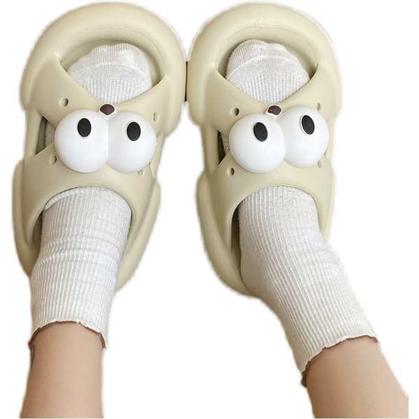 Dép Thoáng Khí Hình Chú Chó Mắt To Ngộ Nghĩnh Phong Cách Hàn Quốc