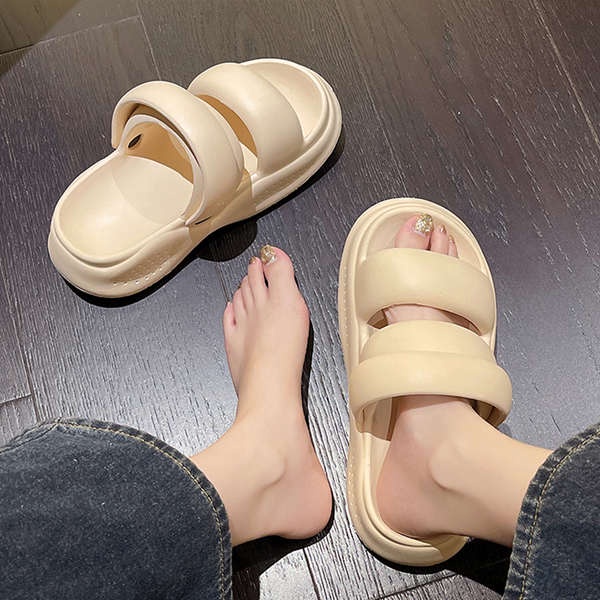 Giày Sandal Đế Dày Thời Trang Đi Biển Cho Nữ