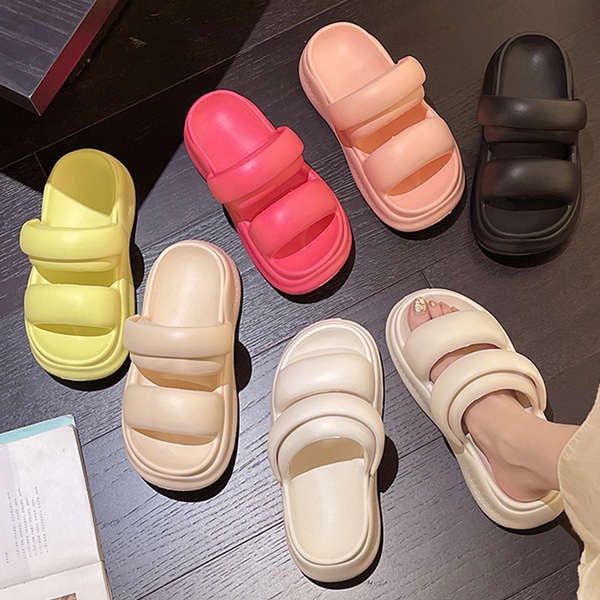 Giày Sandal Đế Dày Thời Trang Đi Biển Cho Nữ