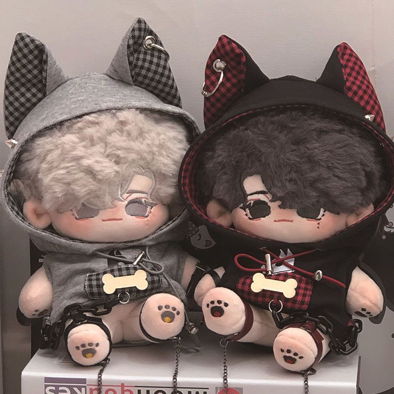 Cheese bubble khẩn cấp hành động búp bê quần áo búp bê bông 20cm quần áo búp bê ban đầu áo len dễ thương chó sói con