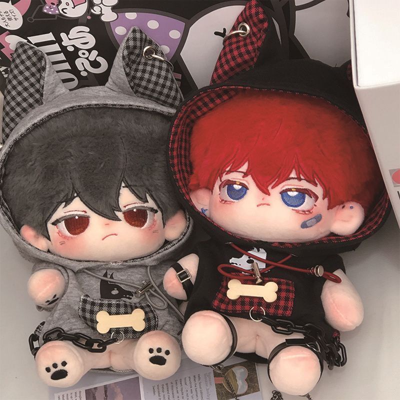 Cheese bubble khẩn cấp hành động búp bê quần áo búp bê bông 20cm quần áo búp bê ban đầu áo len dễ thương chó sói con