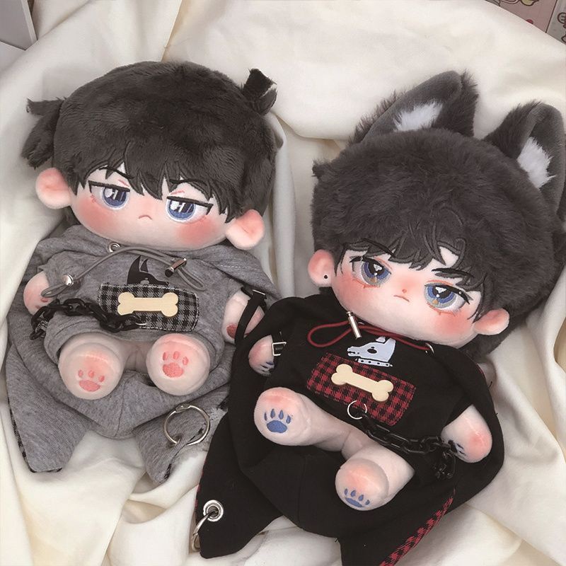 Cheese bubble khẩn cấp hành động búp bê quần áo búp bê bông 20cm quần áo búp bê ban đầu áo len dễ thương chó sói con