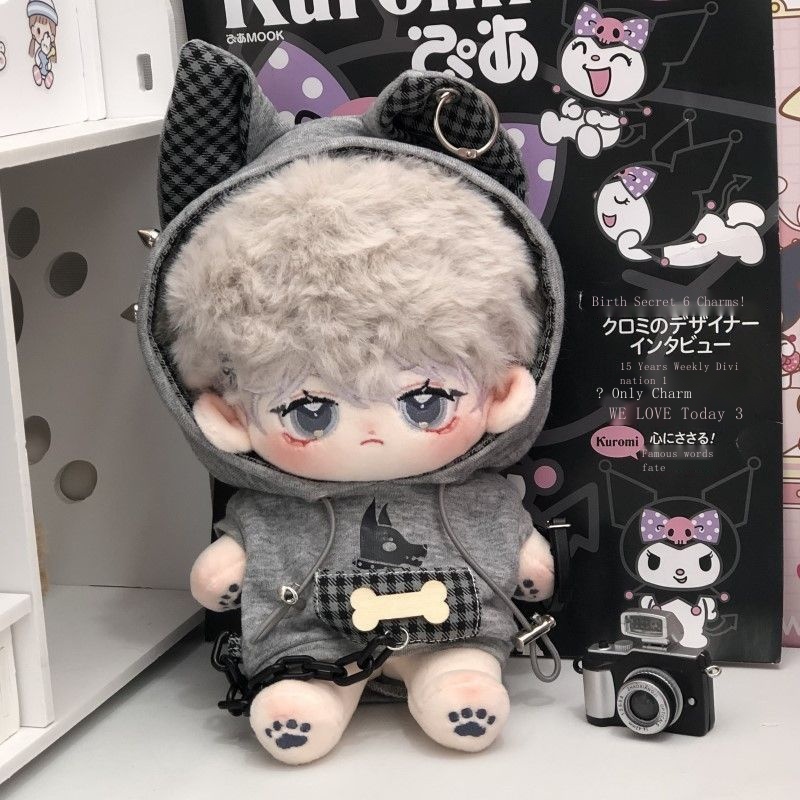 Cheese bubble khẩn cấp hành động búp bê quần áo búp bê bông 20cm quần áo búp bê ban đầu áo len dễ thương chó sói con