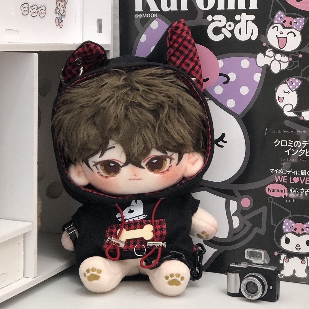 Cheese bubble khẩn cấp hành động búp bê quần áo búp bê bông 20cm quần áo búp bê ban đầu áo len dễ thương chó sói con