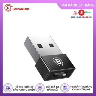 🌟chính hãng🌟 đầu chuyển usb type a sang usb type c tốc độ cao baseus