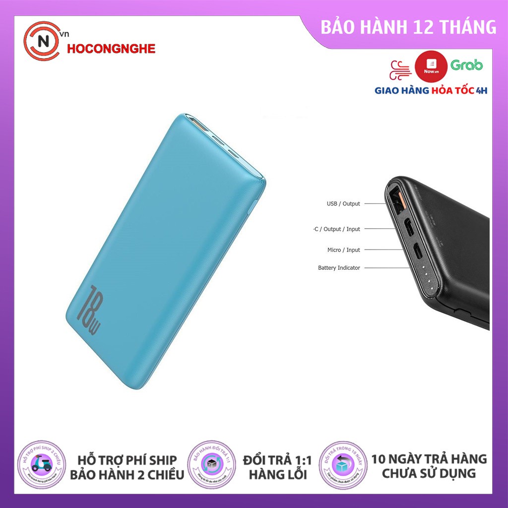 🌟CHÍNH HÃNG🌟 Pin sạc Dự Phòng Baseus PPDML-01 10000mAh sạc nhanh các dòng Iphone IPad PD 18W {BẢO HÀNH ĐỔI MỚI}