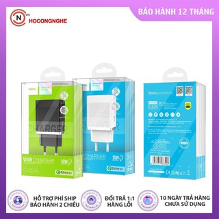 Cốc củ sạc nhanh hoco c42 c42a quick charge 3.0 - cốc sạc nhanh adapter chính hãng - chocongnghe