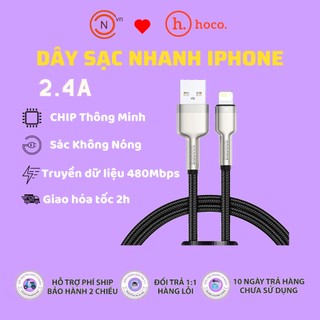 Dây cáp sạc nhanh iphone ipad chính hãng baseus cafule metal lightning sạc nhanh apple 2.4a bọc dù chống đứt - ccn