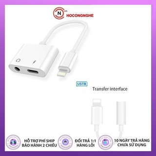 🌟 🌟 Cáp chuyển đổi sang 3.5 mm kèm chân sạc,cáp chuyển đổi tai nghe cáp chuyển đổi IPcó Mic-CCN