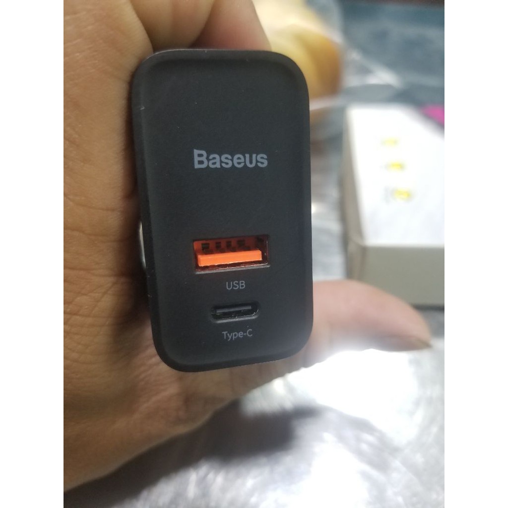 🌟CHÍNH HÃNG🌟 Củ Sạc nhanh 30W Baseus 2Cổng USB/Type-C Hỗ Trợ Sạc Nhanh QC 3.0 Power Delivery PD 3.0 {BẢO HÀNH ĐỔI MỚI}