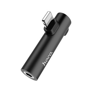 🌟chính hãng🌟 jack chuyển đổi âm thanh iphone hoco ls21 lightning sang giắc tai nghe 3.5 mm + cổng sạc lightning 2a - ccn