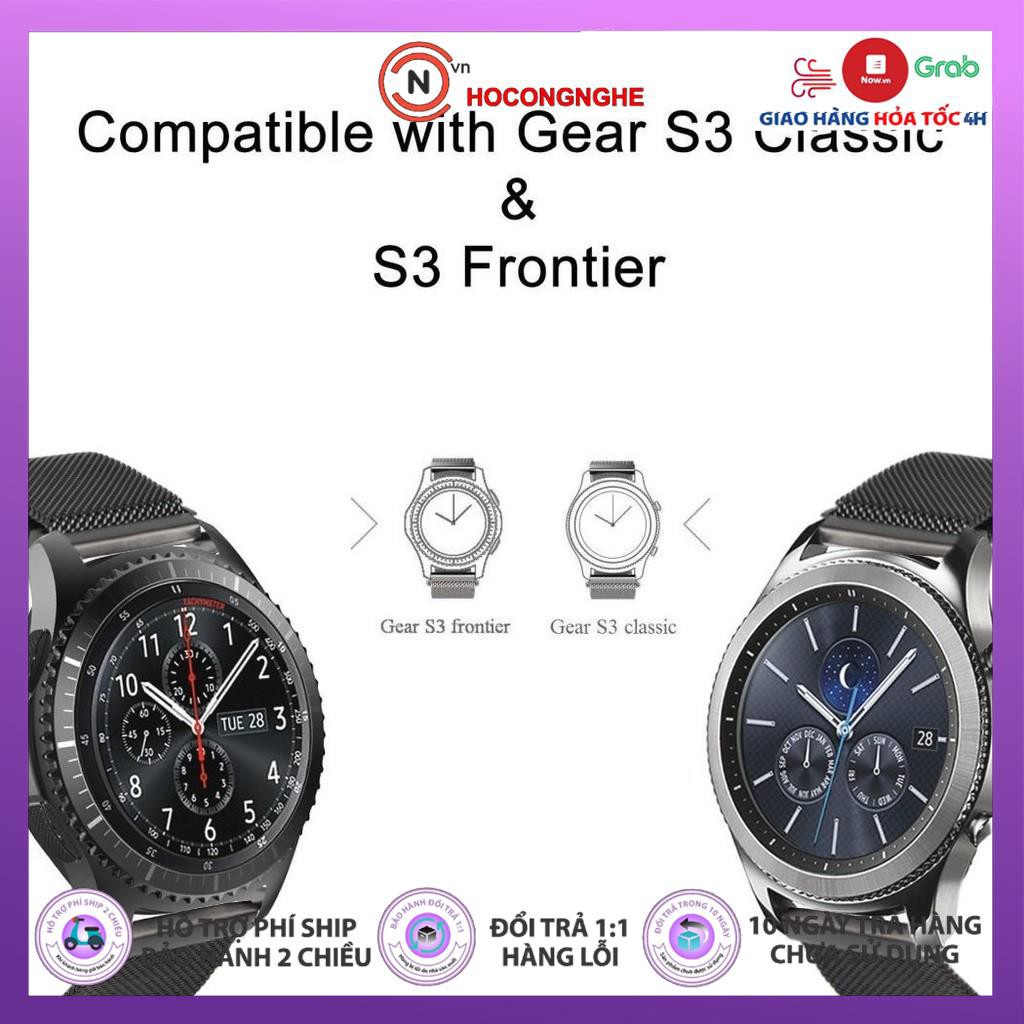Dây đeo Gear S3 KL lưới | Size 22mm (ĐEN/BẠC)