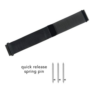 Dây đeo Gear S3 KL lưới | Size 22mm (ĐEN/BẠC)