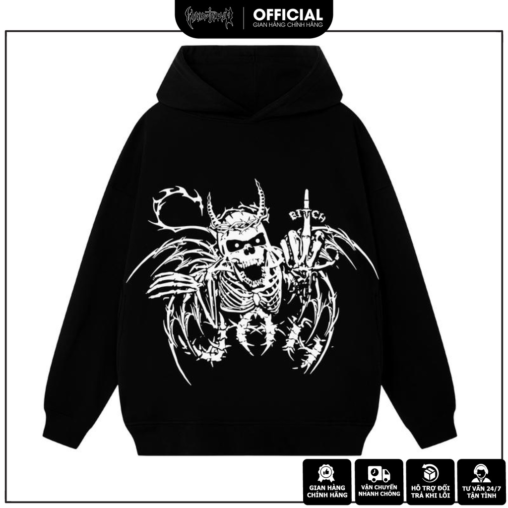 Áo Hoodie VAH STUDI WINGS Nam Nữ Cao Cấp, Chất Vải Nỉ Thoáng Mát, Thấm Hút Mồ Hôi, Không Phai Màu, Tôn Dáng Chuẩn