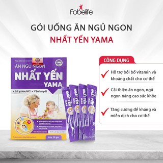 Gói Uống Ăn Ngủ Ngon Nhất Yến YaMa Fobe Hộp 20 gói