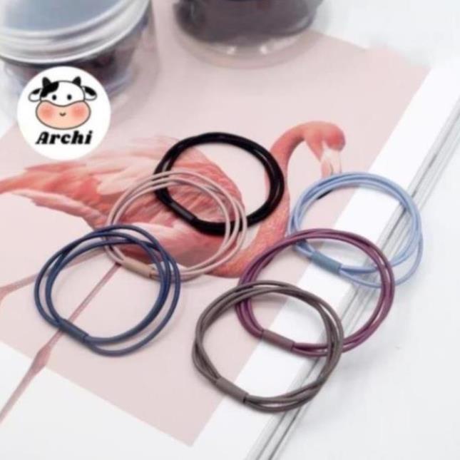 Dây buộc tóc, chun buộc tóc 3 sợi siêu bền,siêu đẹp,